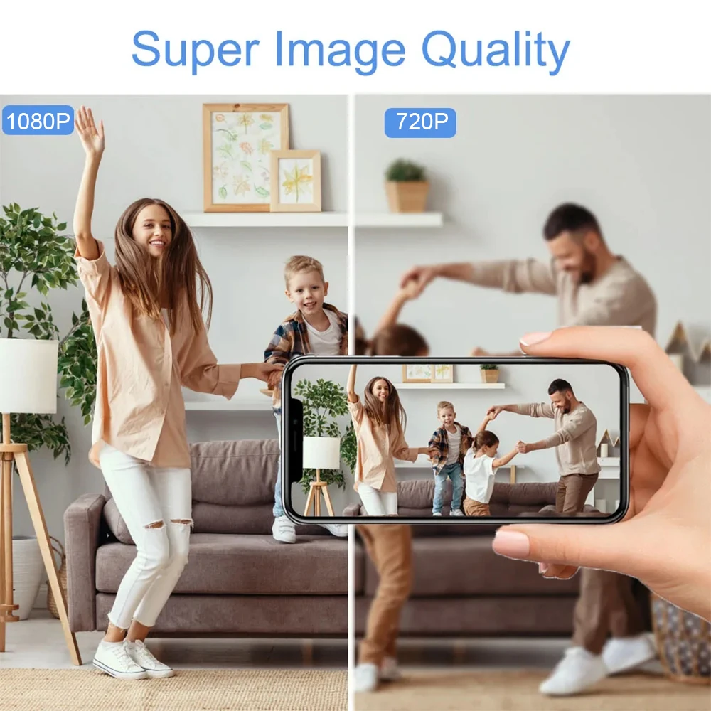 Wifi Camera DIY Portable Mini Camera 1080P Micro Camcorder P2P Wireless Webcam Video Recorder Home Security Nanny Camcorder