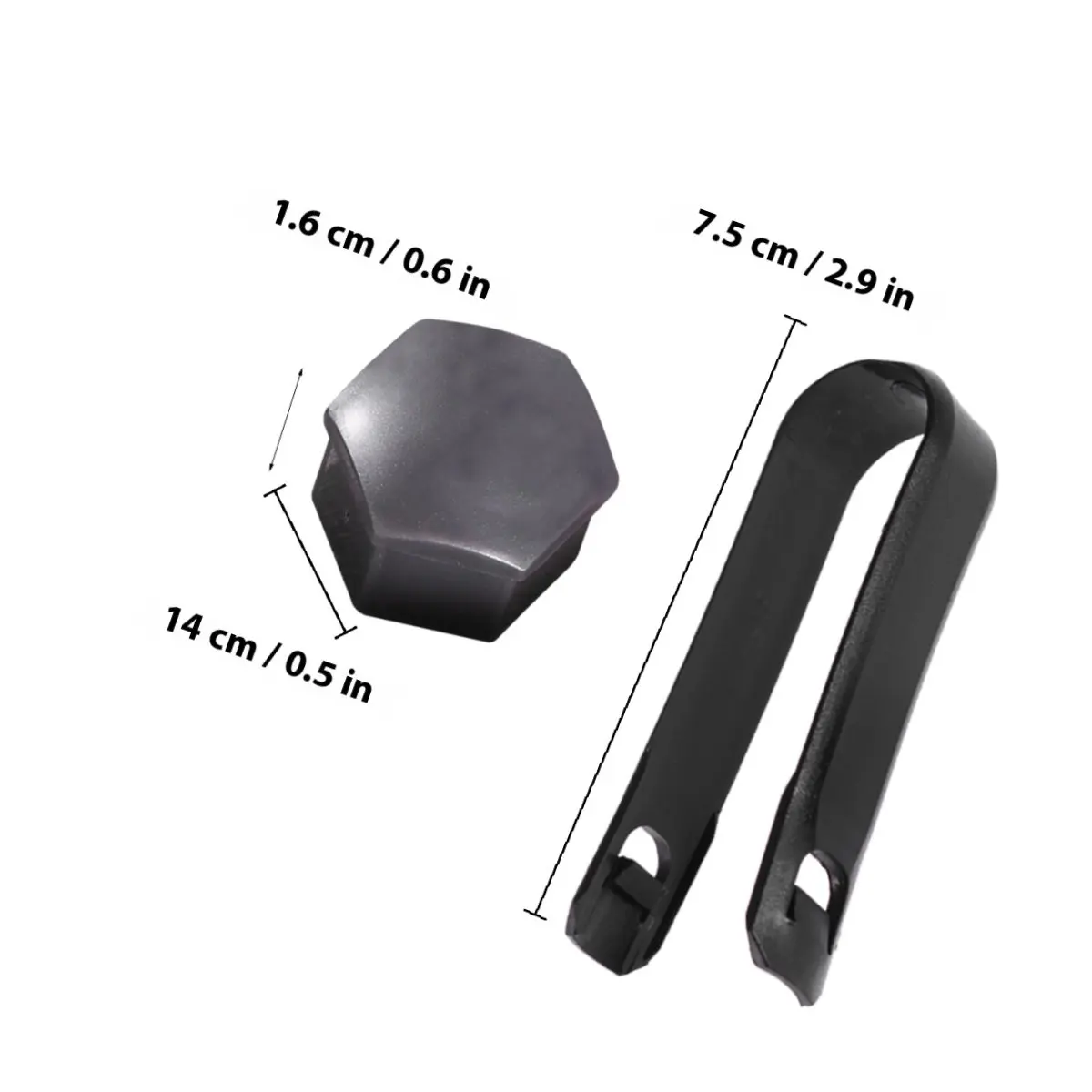 21Pcs 17Mm T39 Hexagonal Wheel Lug Nut Covers ABS Dust Corrosion Protection Easy Push Fit Enhance Wheel Finish Black Silver Red