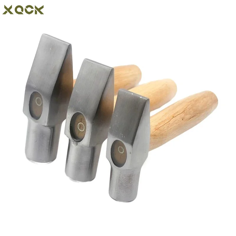 Silversmith Hammer with Wooden Handle High Carbon Steel Round Head Gold Silver DIY Forging Shaping Hammers Jewelry Tools