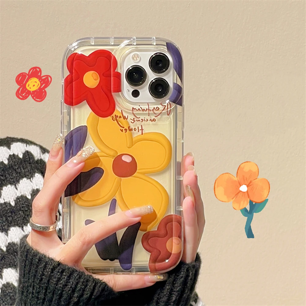 Blume Silikon Handy hülle für iPhone 13 15 11 14 12 Pro Max XR 14Promax 13Promax 15Promax Soft TPU Funda transparente Rückseite