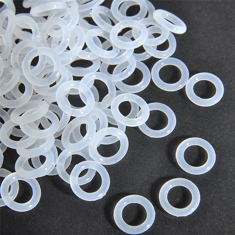 Ammortizzatori per interruttori O-Ring in gomma siliconica bianca da 120 pezzi bianchi per accessori per serrande per tastiera Cherry MX