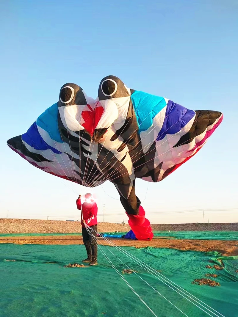 free shipping Ray fish kite for adults kite devil fish kite flying folding kite kite surfing steering kite Kite line large kites