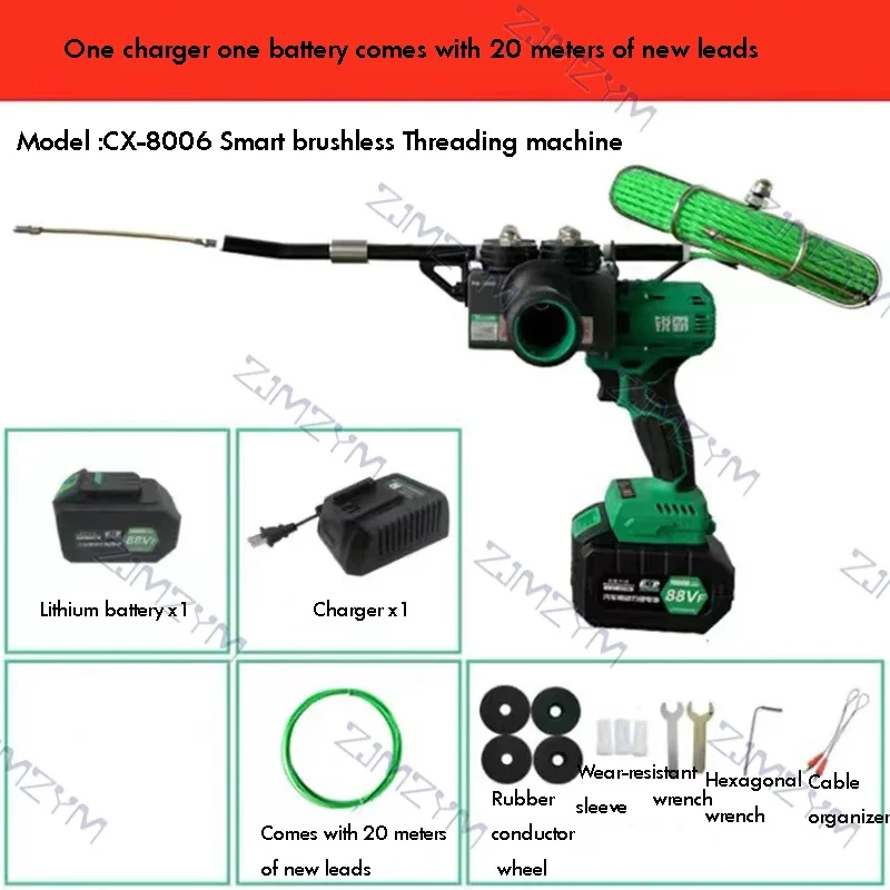 1Pc Wire Threading Machine strumenti per elettricisti cavo elettrico piombo tubo indossatore incordatrice per la decorazione