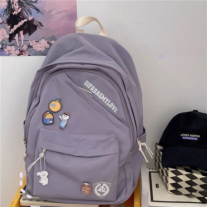 Japanese Style Backpacks Women School Girls Harajuku Sweet Ulzzang Large Capacity Portable All-match Office Laptop Book Ins Chic