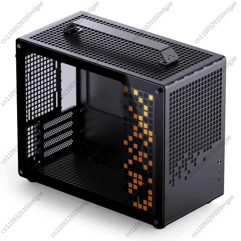 For  Z20 Portable Handle Case, Industrial Minimalist MATX Chassis, Tempered Glass Side Panel Support 240mm Liquid Cooler