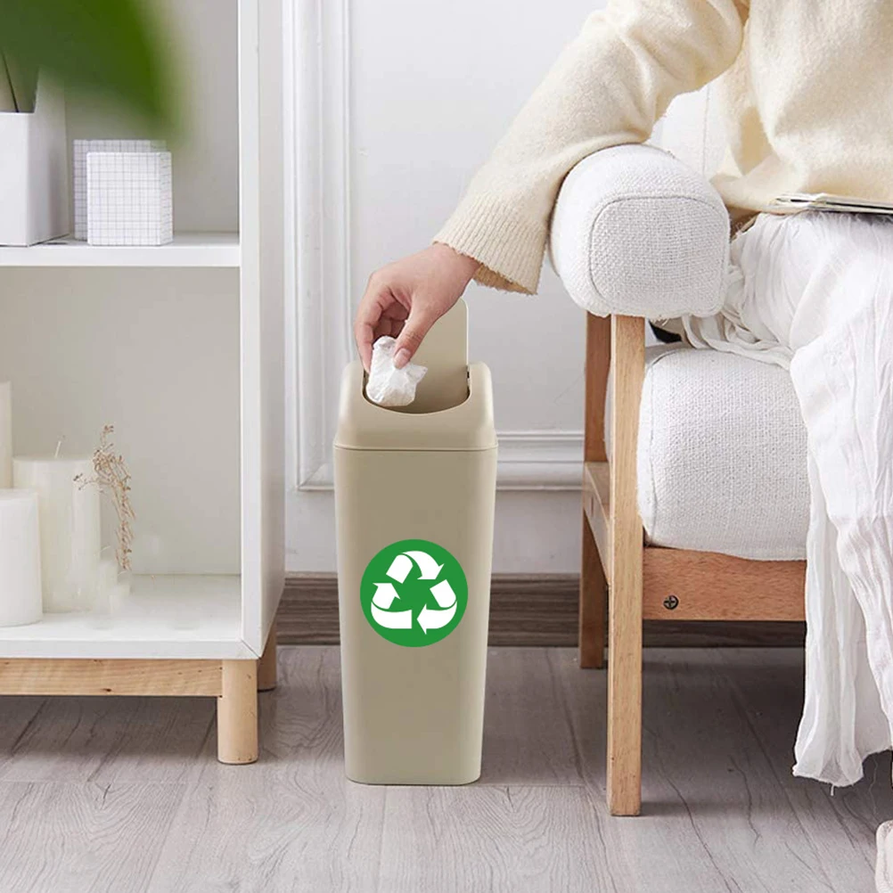 

1Set Garbage Classification Stickers PVC Waterproof Recycle and Trash Can Decal for Home Office Hotel Use Recycling Bin Labels