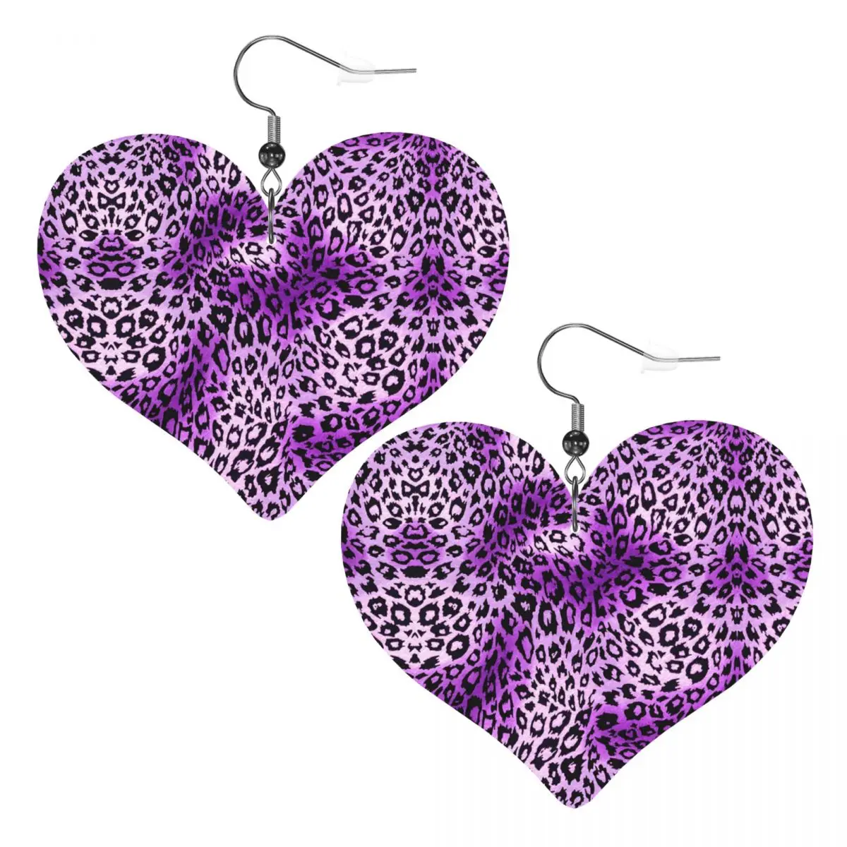 

Красочные кожаные серьги из ПВХ с леопардовым принтом на заказ, висячие серьги, ювелирные изделия для женщин, подарок для жены, матери