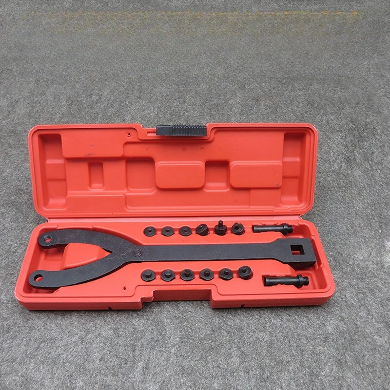 

1/2 Inch 15Pc Adjustable Variable Pin Spanner Wrench Automobile Tool Universal Camshaft Pulley Puller Remover Kit