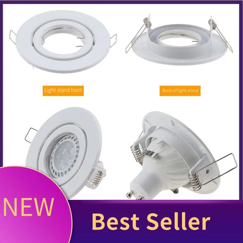 

ABLU-LED Spotlights Frame Adjustable Downlight Led Holders Cutout 70Mm For MR16 GU10 Bulb Holder Recessed LED Spot Light
