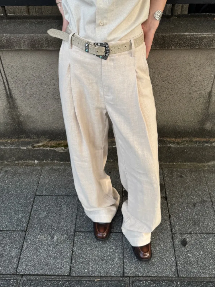 Womens Loose Suit Pant High Waisted Solid Color Office Ladies Casual Pants Comfortable Streetwear Straight Leg Trousers Hot Sale
