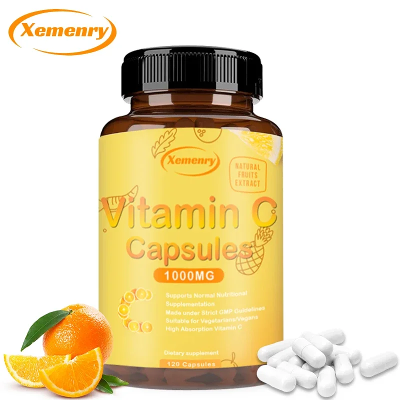 Vitamin C 1000 Mg - Highly Absorbable Ascorbic Acid - Supports The Immune System and Collagen Booster - Powerful Antioxidant