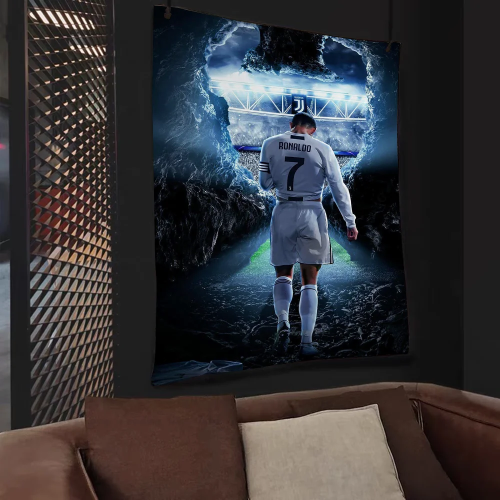 C-Cristiano R-Ronaldo C-CR7 Anime Tapestry Indian Buddha Wall Decoration Witchcraft Bohemian Hippie Wall Hanging Sheets