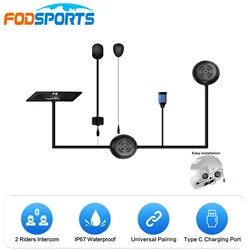 Fodsports F2-2 Riders 1000M Intercom Motorcycle interfono moto intercomunicador capacete Bluetooth5.0 helmet bluetooth headset