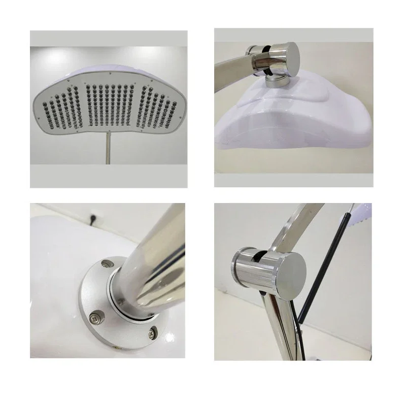 أداة تجميل الضوء الأحمر والأزرق LED، أداة إضاءة ملونة ديناميكية ضوئية نسخة مطياف حب الشباب أداة تجديد