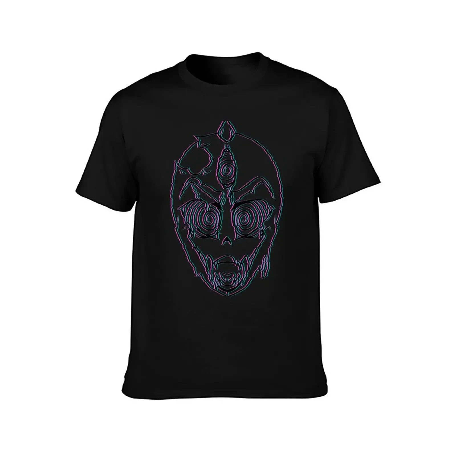 Trippy Glitched Midnight Vision Logo T-Shirt oversizeds anime figures mens tall t shirts