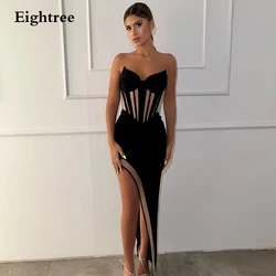 Eightree Mermaid Evening Dress Sweetheart Illusion High Split Cocktail Prom Gowns Sexy Wear Israel Bespoke Occasion Dresses