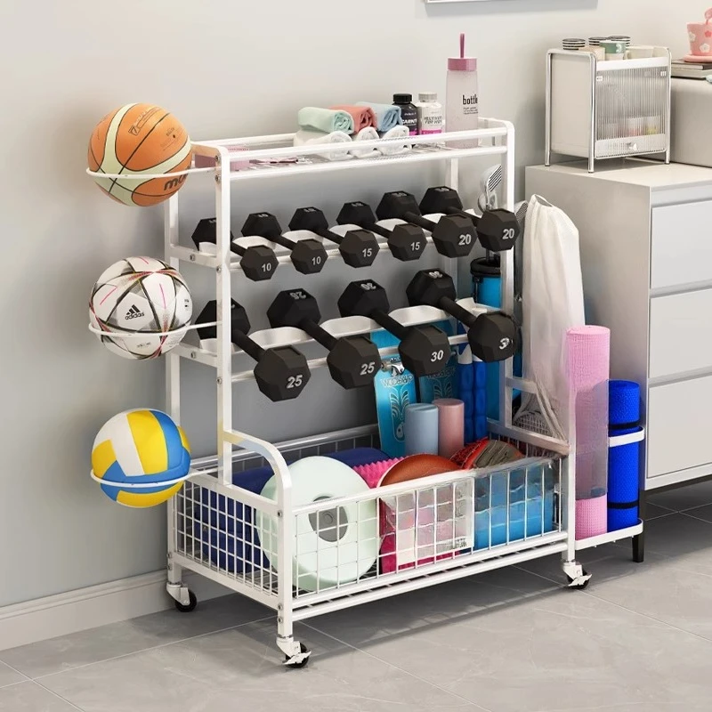 

Sports Equipment Sporting Goods Storage Household Yoga Mat Badminton Basketball Storage Shelf