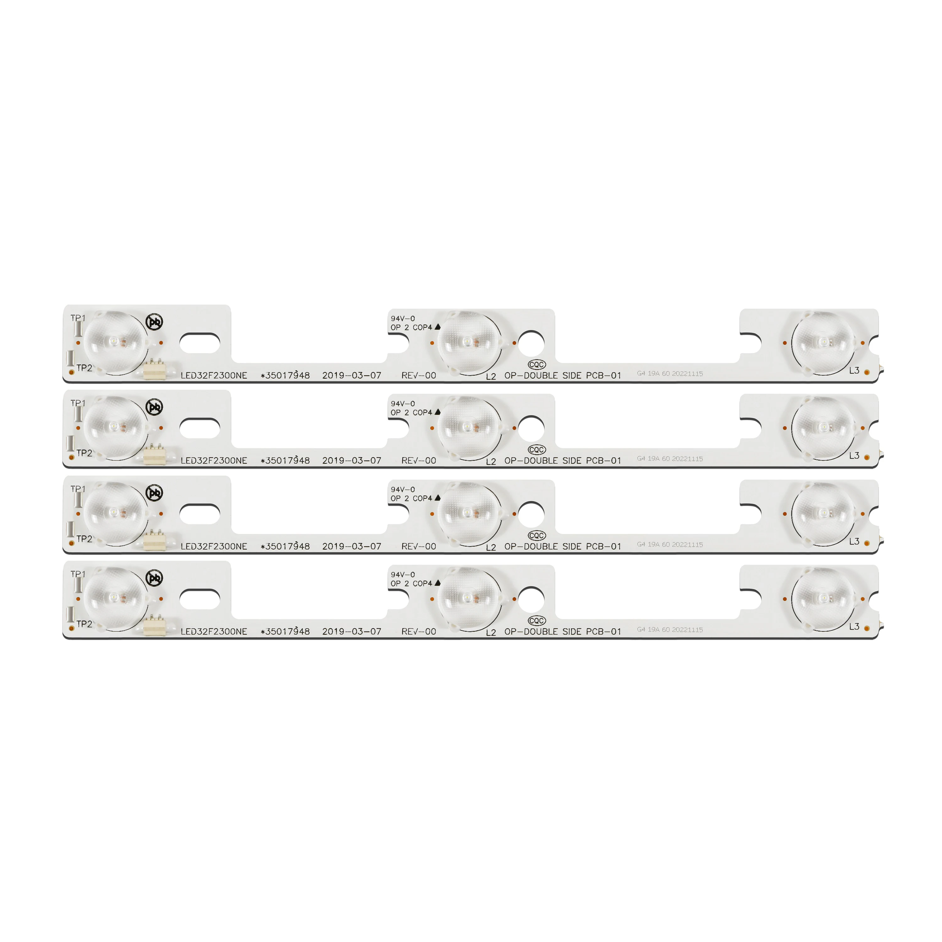 1/5/10/35kits LED TV Backlight strip 4pcs 3 lamp 6V For LED32F2300NE LED32F2300FX LED32F2300 35017946 35017947 35017948
