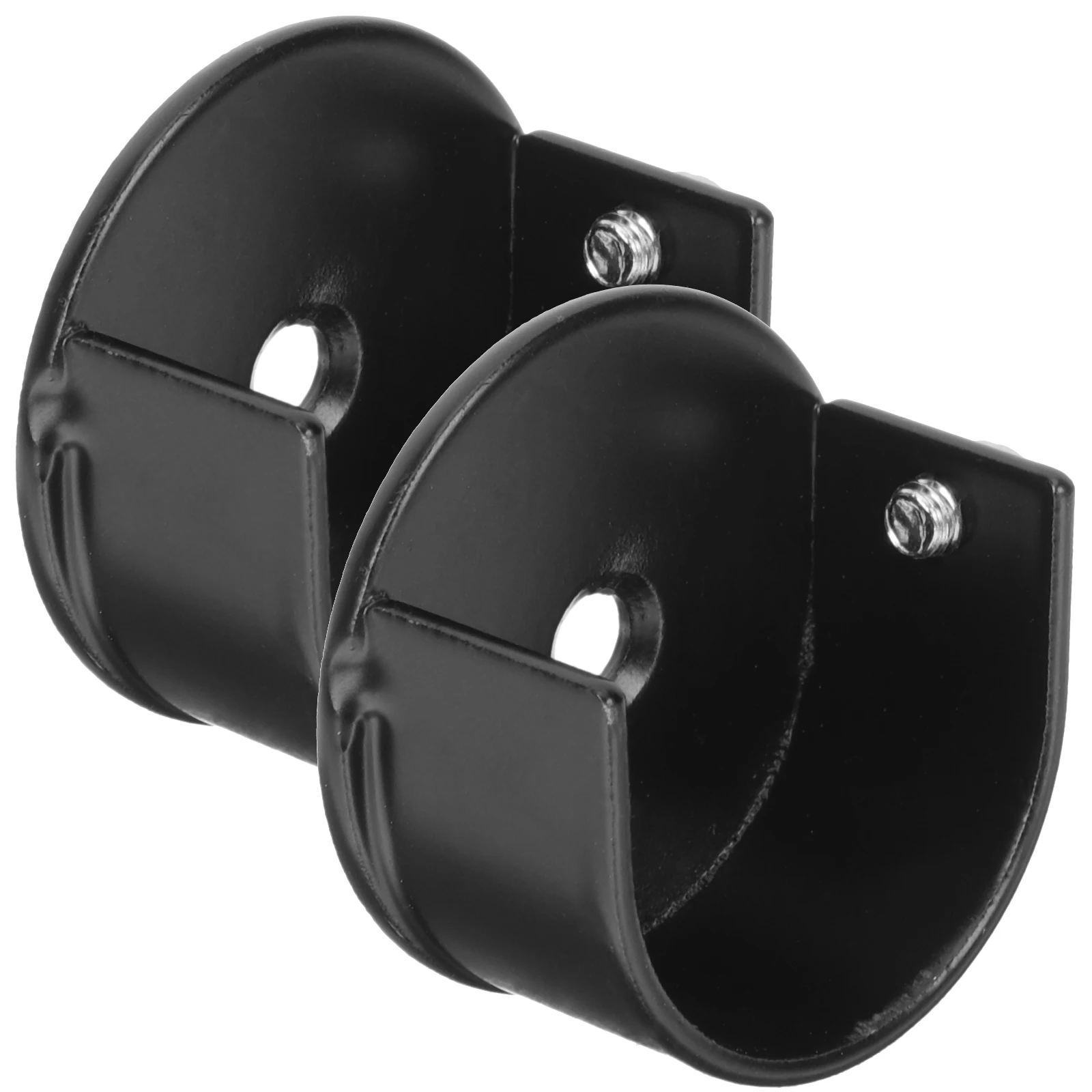 

28mm Tube Diameter Curtain Rod Accessories Wall Brackets Heavy Duty Alloy Material Home Office Use Compact Size Adjustable