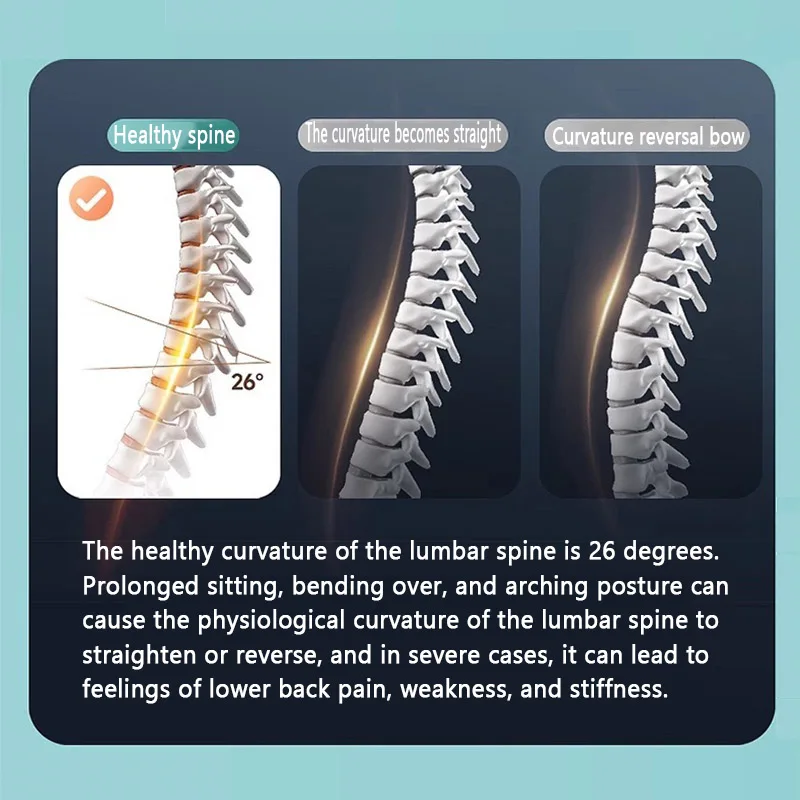 Multifunctional Lumbar Traction Device Waist Massager Dynamic Airbag Traction Back Stretcher Adjustable Waist Back Massager YBAM