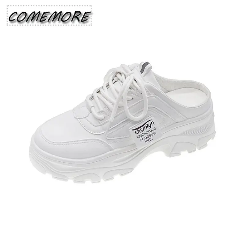 Women Shoes 2023 New No Heel Daily Casual Shoes Non-slip Lace Up Female Platform Shoes Plus Size Sneakers Women Zapatillas Mujer