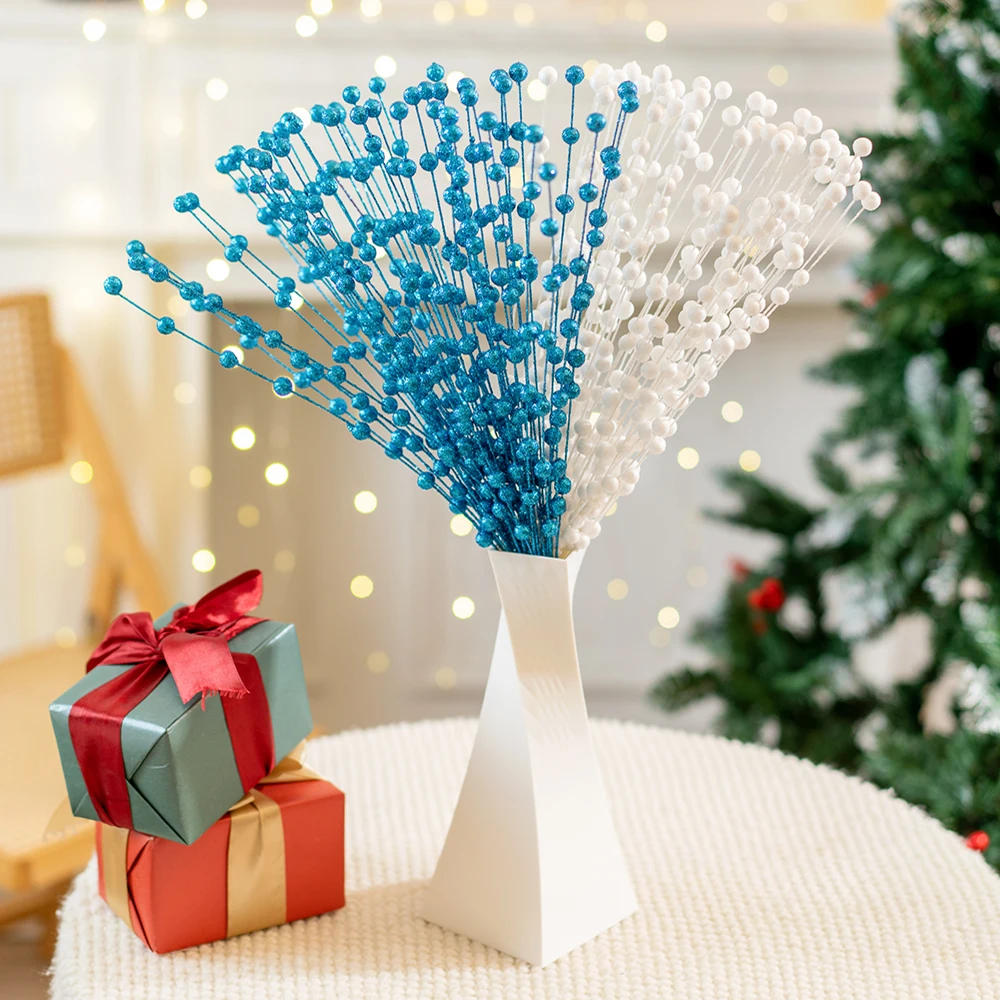 39 سنتيمتر فروع التوت الاصطناعي نبات صناعي شجرة عيد الميلاد الديكور لعيد الميلاد إكليل ديكور المنزل لوازم الحفلات 2026 هدايا نافيداد #4