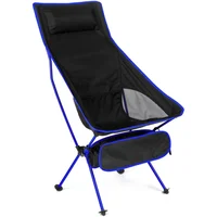 Portable Ultralight Folding Camping Chair - Oxford Fabric, Extended Length for Outdoor Fishing, BBQ, Picnic, Beach Festival 2