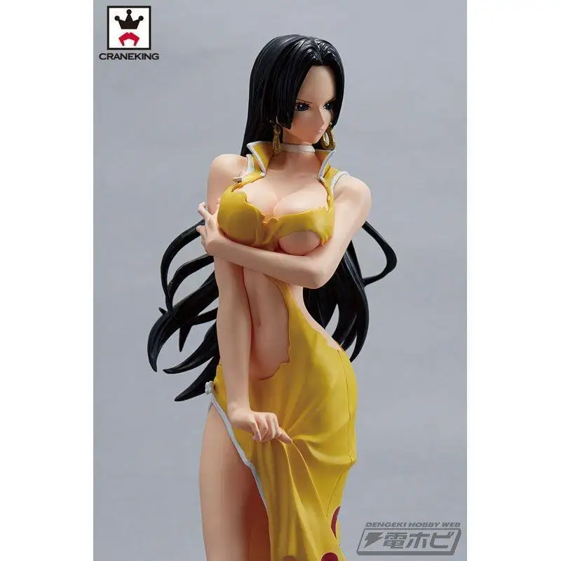 

Bandai One Piece Grandista Boa Hancock Battle Damaged Yellow Robe Prize Figure PVC Collectors Gift Anime Merchandise Official