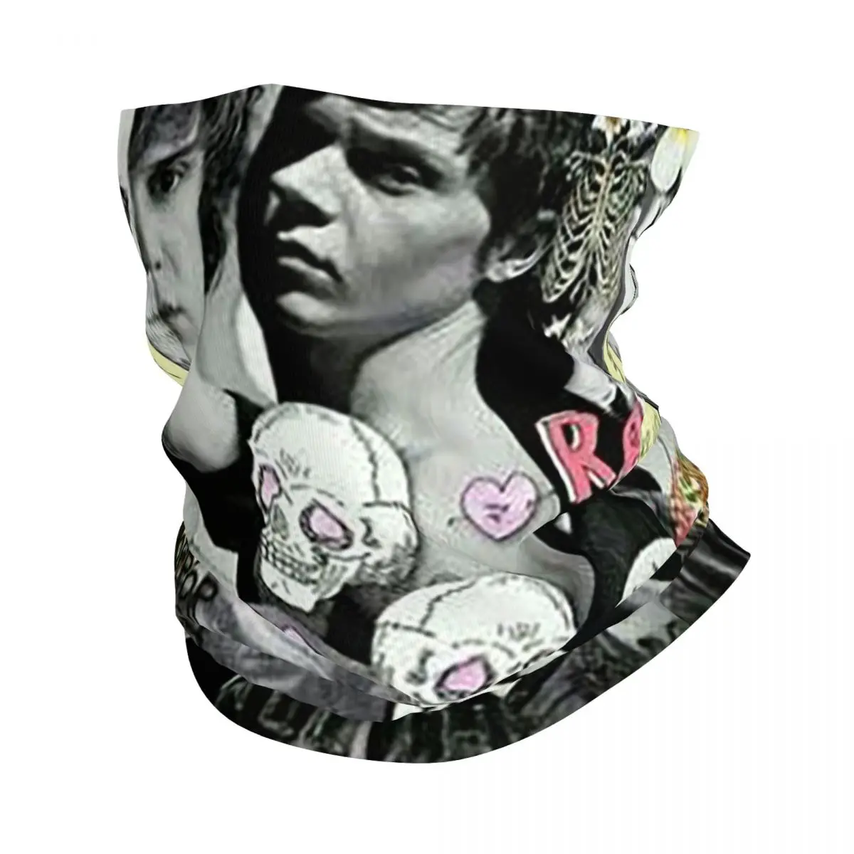 Evan Peters Bandana Neck Gaiter Printed Movie Actor Balaclavas Face Scarf Multifunctional Headband Running for Men Women Adult