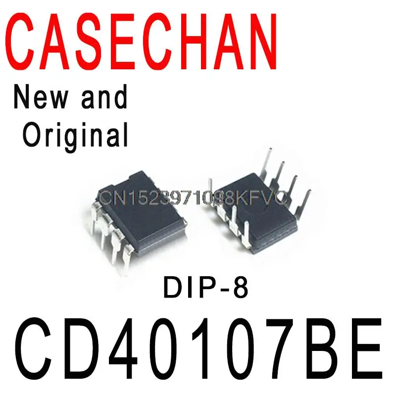 10PCS New and Original CD40107 DIP-8 Dual 2 Inputs With Unbuffered/Driver  In Stock IC CD40107BE