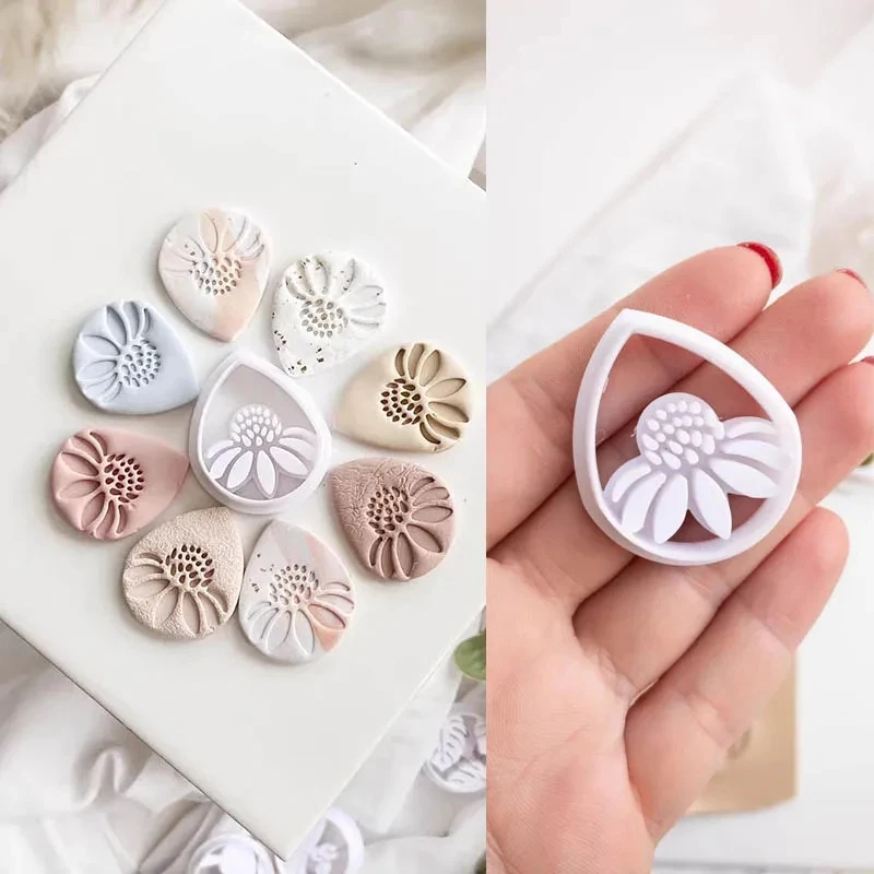 Einfache geometrische Form Polymer Clay Cutter DIY Ohrring Anhänger Schmuck Schneiden Formen weiche Keramik handgemachte Werkzeuge – Detail 2