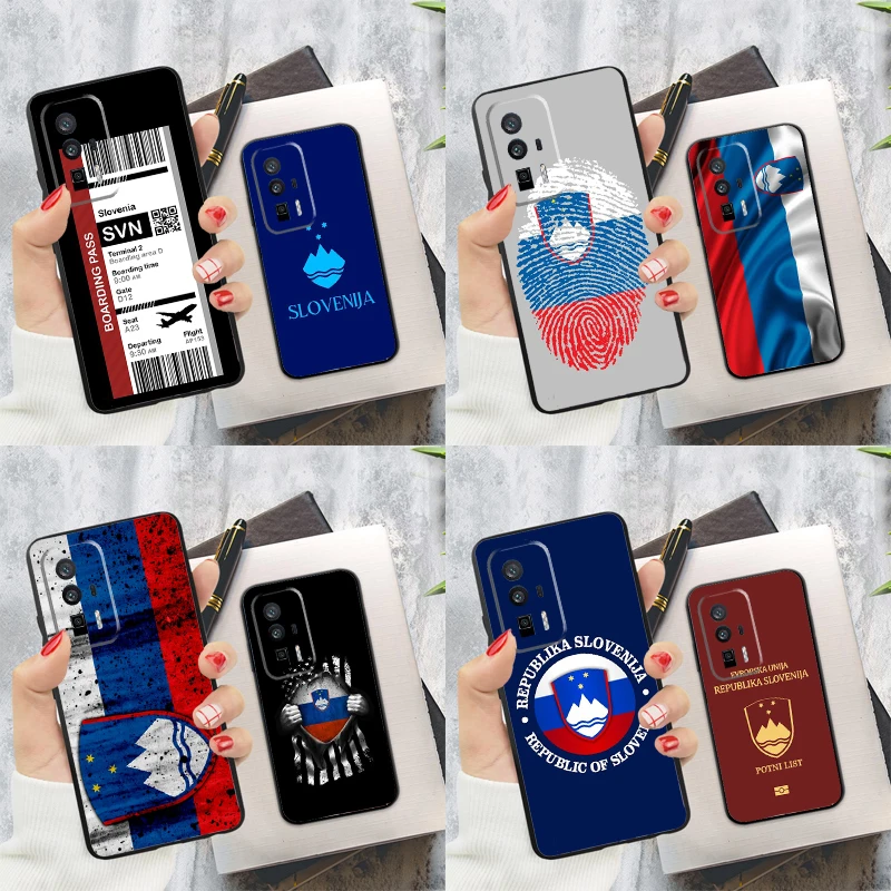 Slovenia Slovenija Flag Case For Xiaomi 14T Pro 13T 12T 11T 13 14 Ultra POCO F6 Pro M6 M5s F3 F5 X3 X5 X6 Pro Cover