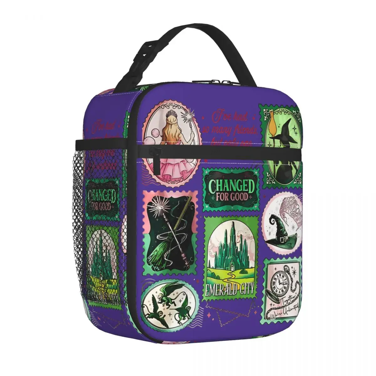 Wicked Stamp Collection Changed Insulated Lunch Bags Cooler Bag  Lunch Container Leakproof Lunch Box Tote Girl Boy Work Picnic