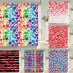 Colorful Geometry Shower Curtain 3d Bathroom Curtain With Hooks Decorative Partition Screen 180*240 Polyester Washable Cloth
