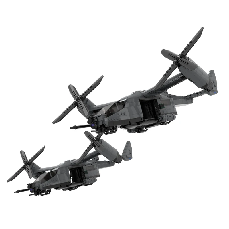 780 قطعة الخيال العلمي MV-79 نسر النقل الجوي الهجومية الدفاعية المتكاملة نموذج MOC لتقوم بها بنفسك نموذج اللبنات عيد ميلاد اللعب هدية