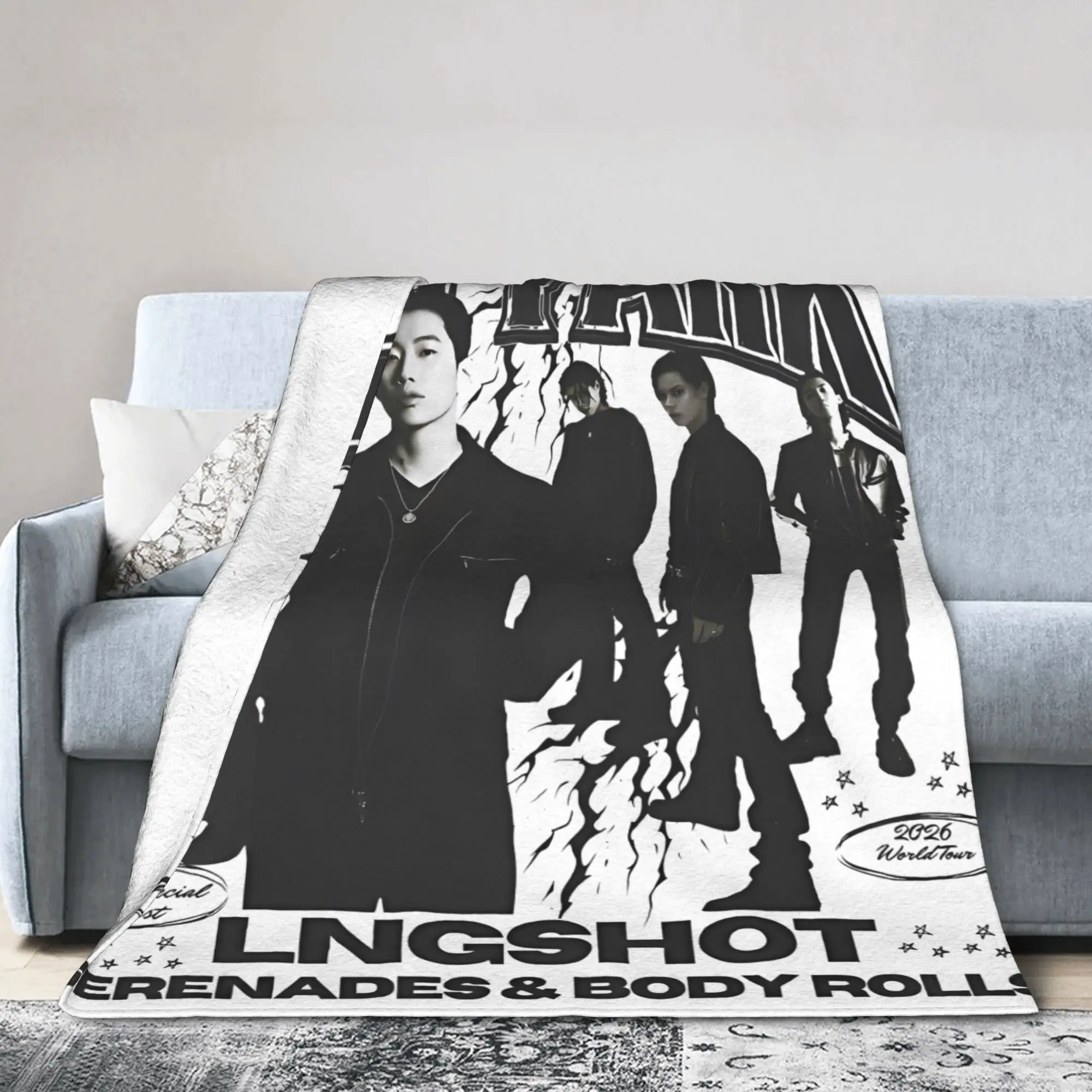 New Arrival Lngshot 4shoboiz Serenades & Body Rolls Jay Park 2026 World Tour  Blankets Super Soft Fleece  Relax Throw Blanket