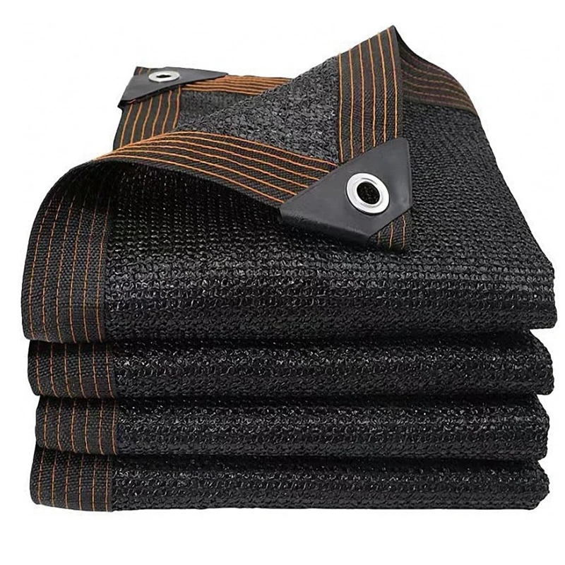Rete ombreggiante 12PIN Schwarz, tasso di ombreggiamento 70-80%, copertura per serre, rete per la privacy, schermo da giardino, protezione solare anti-UV per esterni