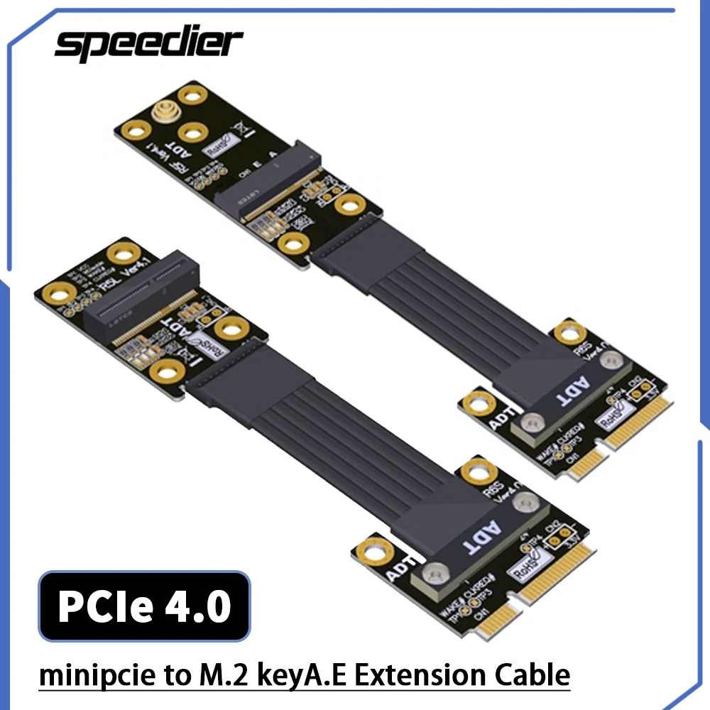 

Riser PCIe 4.0 Gen4 M.2 Key A.E Wireless Network Extension Cable Connect To Motherboard Mini-PCIe Interface Riser Extender