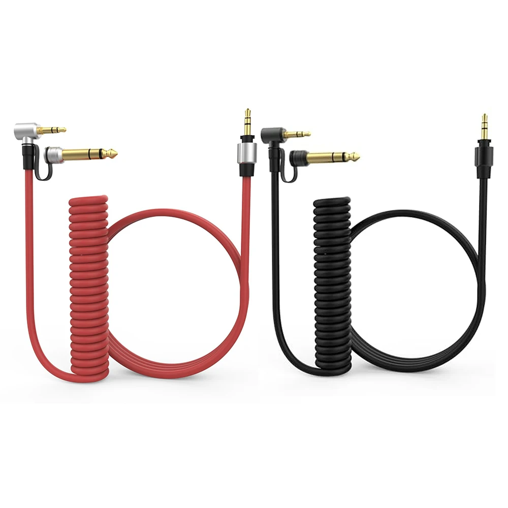 3.5mm to 3.5/6.35mm Aux Cable for PC MP3 Speaker Replacement Audio Cord Compatible with By Dr Dre Pro Detox Edition Headphones