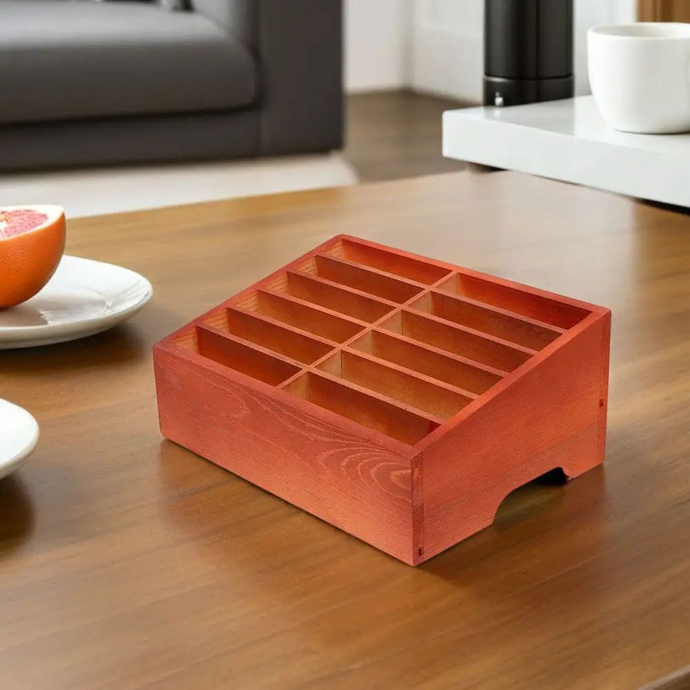 2pcs-wooden-phone-storage-box-classroom-organizer-desktop-multi-compartment-mobile-holder-natural-wood-texture-for-schools