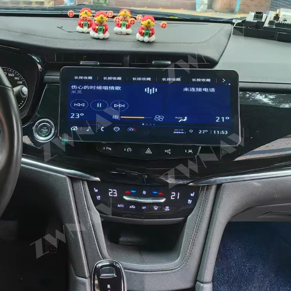 12.3 Inch For Cadillac XT5 XT6 2016-2021Car Android 13 Multimedia Player GPS Navigation Radio Stereo Unit Climate Touch Panel