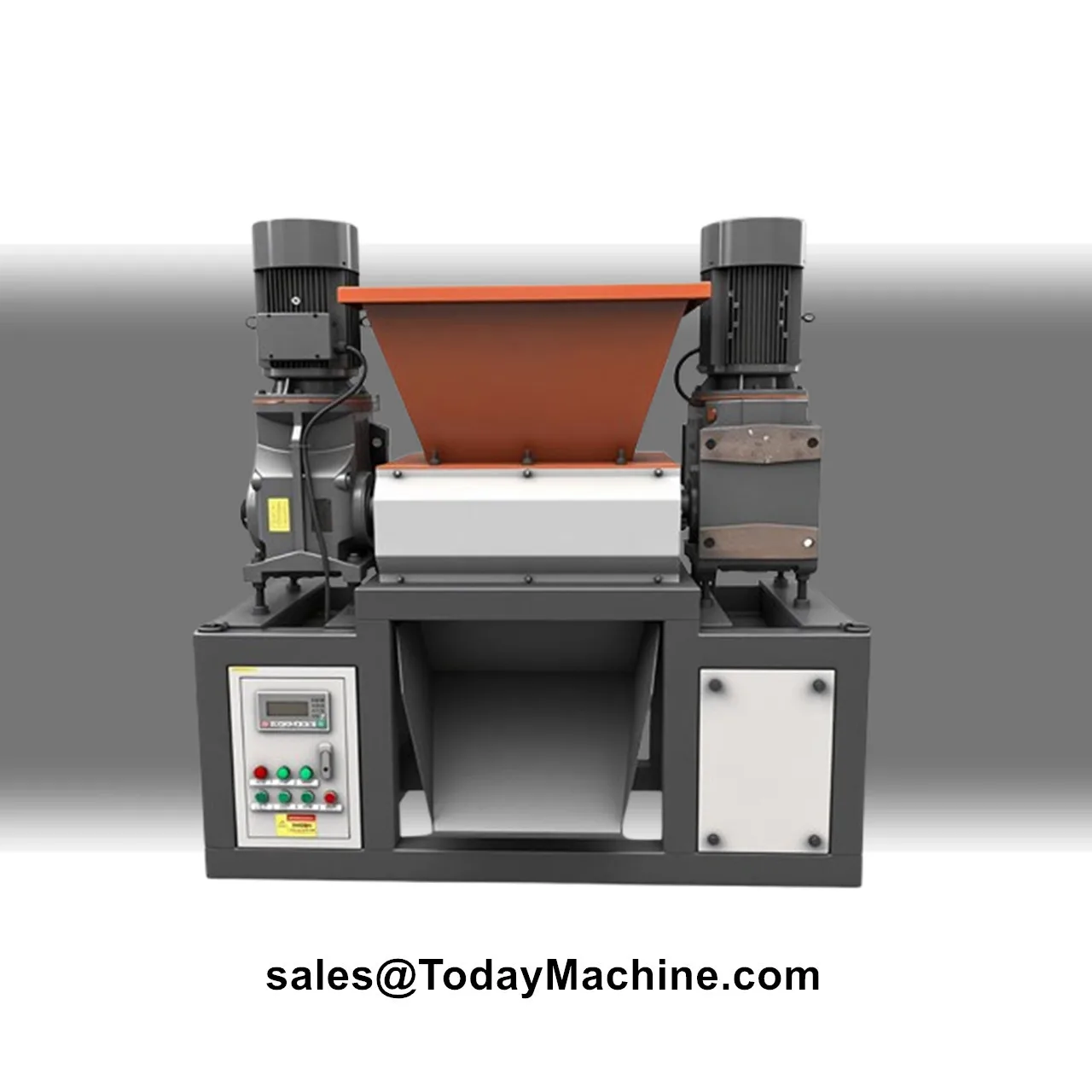 Industrial Double Gear Motor Shredder with Bearing for Tire and Plastic Automatic Waste Processing