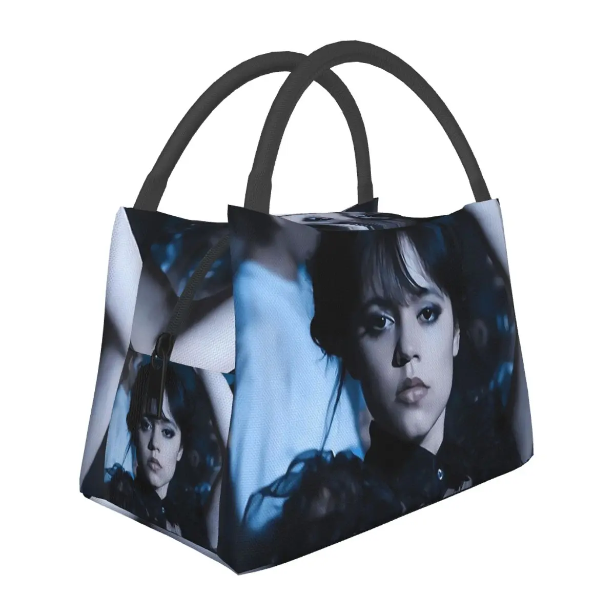 Wednesdays Addams Aka Jenna Ortega Lunch Bags Insulated Bento Box Lunch Tote Picnic Bags Cooler Thermal Bag for Woman work