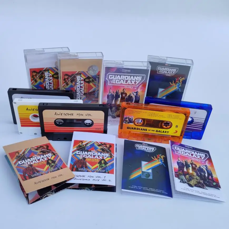 The Avengers Guardians of the Galaxy Music Tape Gamora Groot Star-Lord Cosplay Soundtracks Box Cassettes Walkman Tape Prop Gifts