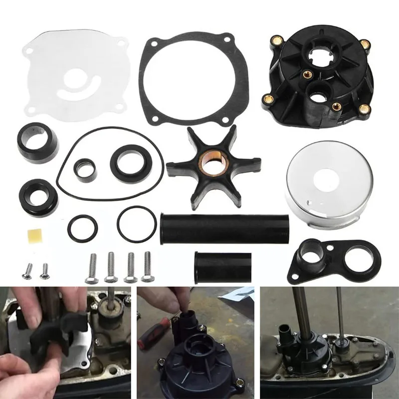 

Outboard Water Pump Kit with Housing Fit for Johnson Evinrude 75-250HP Replace Marine Boat Parts 5001595 (22 Pcs/Set)