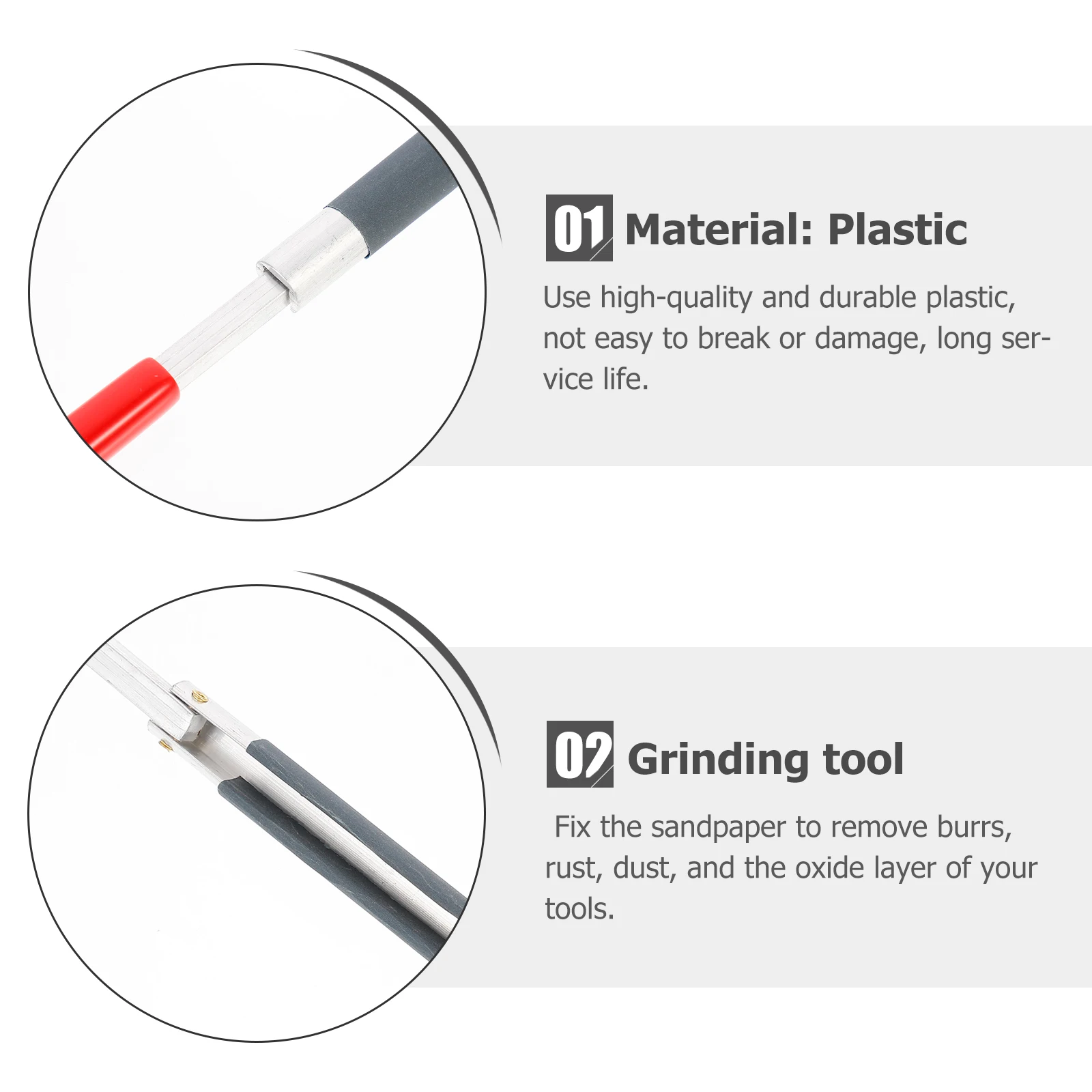 S paper Clip Holder Stick Manual Plastic Clamp for 90mm S paper Durable Lightweight Polishing Grinding Tool Home Decor Item