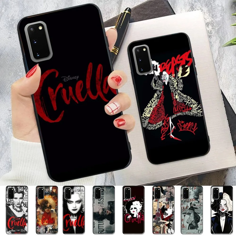 Disney Cruella De Vil Phone Case For Samsung S 9 10 20 21 22 23 30 23plus lite Ultra FE S10lite Fundas