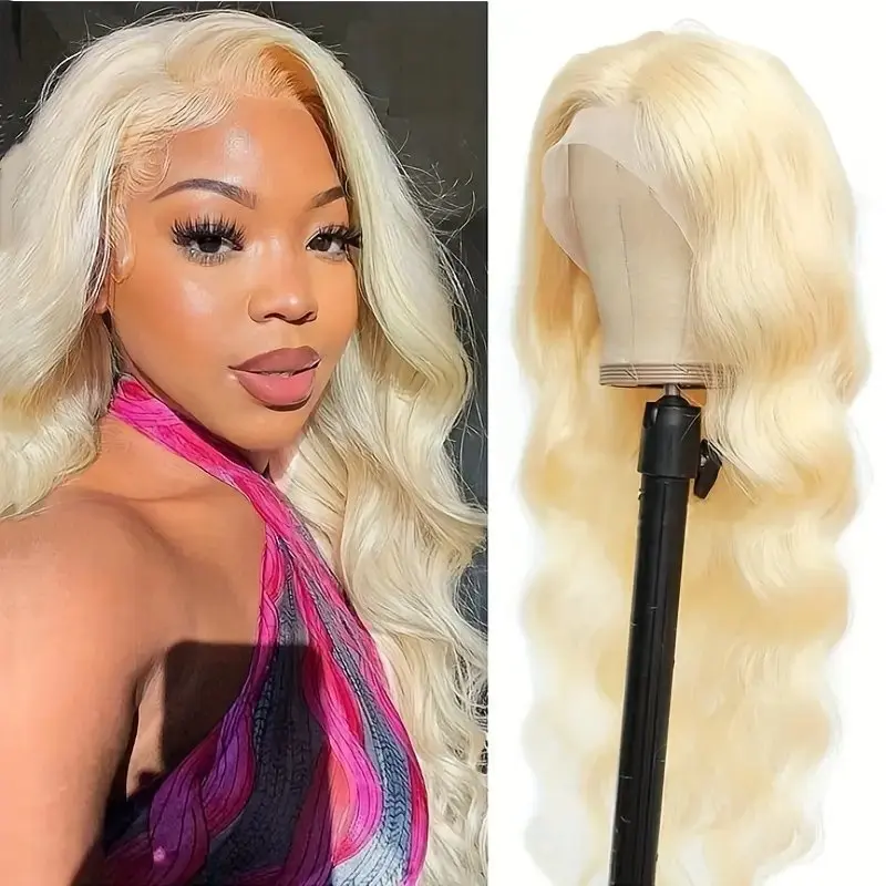 Rosabeauty 13x6 Blonde 613 HD Body Wave Lace Front Human Hair Wigs 5X5 Glueless Closure Wig 13X4 Frontal 250 Density