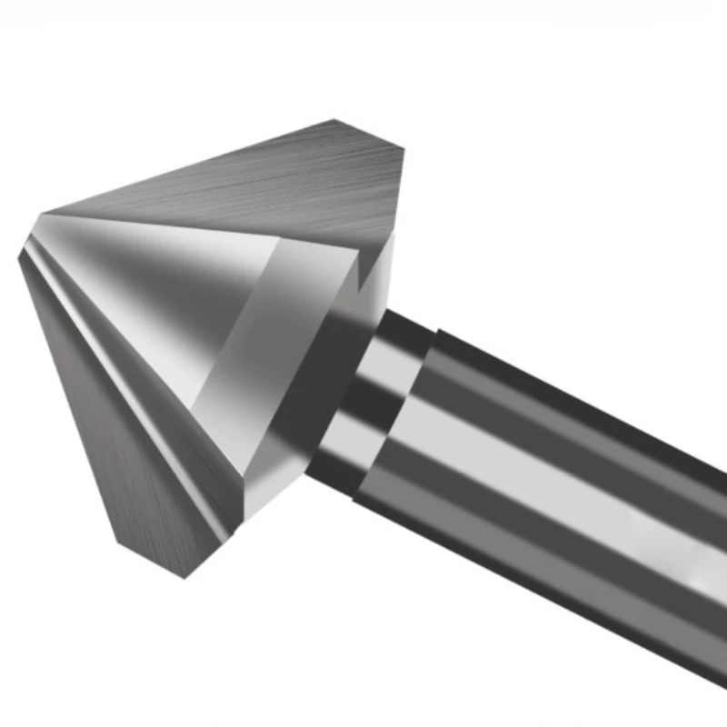 90 Degrees Straight Handle One/Three-edged Chamfered Knife Deburring Countersunk Drill Bit High-speed Steel Chamfered Artifact