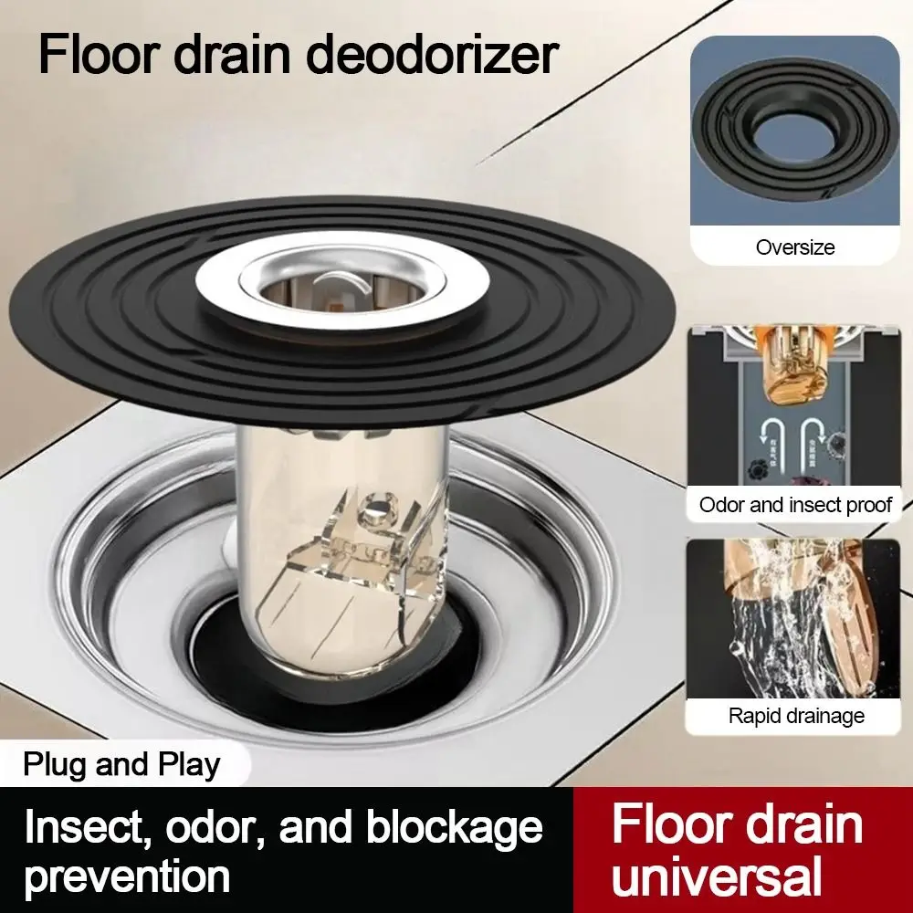 Anti Odor Floor Drain Core Removable Insect Prevention Basin Drain Filter Seal Stopper Drain Cover Kitchen Bathroom Accessories